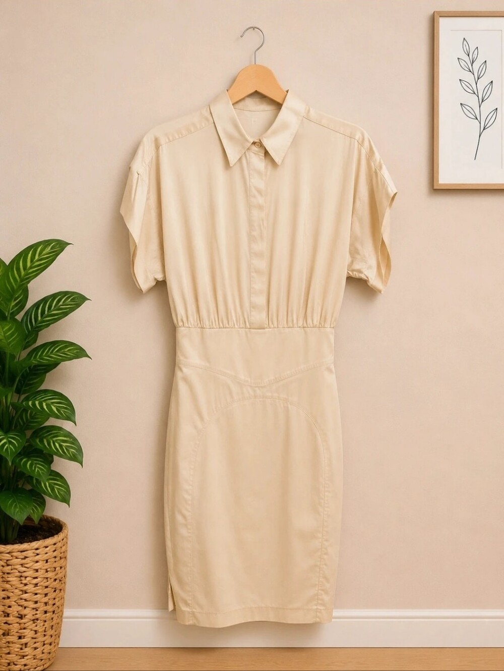 Vintage Versace VJC Gold Pencil Dress